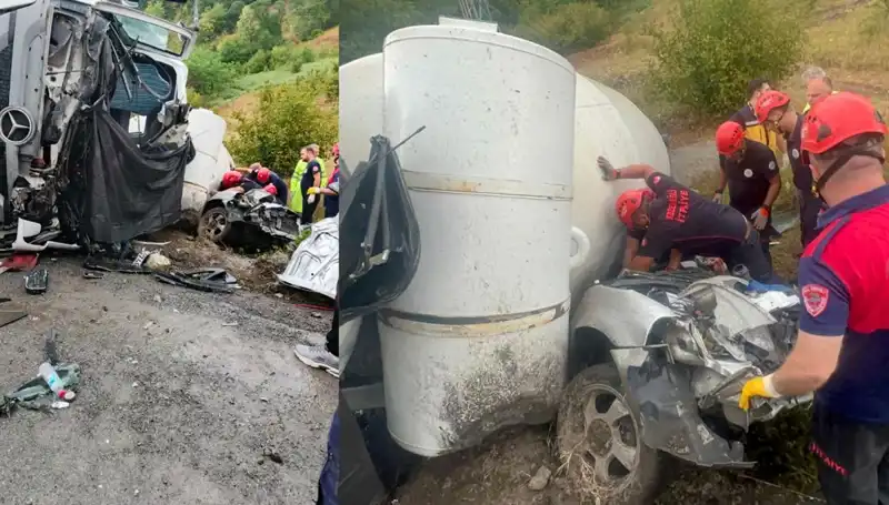 Beton Mikseri Otomobilin Üzerine Devrildi: Trajik Kazada 1 Kişi Hayatını Kaybetti