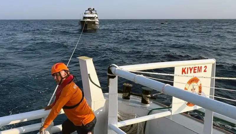 Marmaris Açıklarındaki Sürüklenen Tekne, Kurtarma Operasyonu İle Kurtarıldı