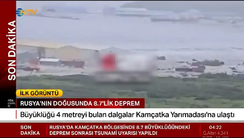 Kamçatka Kıyılarında İlk Tsunami Dalgaları: Doğa Ne Kadar Güçlü?